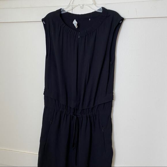 A.L.C. Common BlousonTop Drawstring Black Dress 2 - Picture 3 of 8
